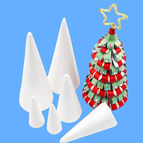 MAGICLULU Занаят Пяна от Папие-маше, Шишарки под формата На Дърво за 10 бр Полистирен Шишарки Подутини от Стиропор Коледни Шишарки,