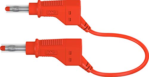 Многоконтактные електрически конектори 66.9407-20022 Staubli, Свързващ проводник 200 см, 4 мм, Червен (опаковка от 5 броя)