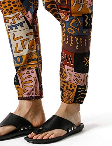 Мъжки Ежедневни Панталони за джогинг LucMatton в Ретро стил с Принтом и Еластичен колан