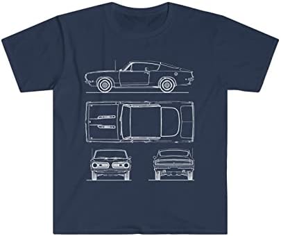 Мъжки t-shirt Plymouth Barracuda American Muscle Cars Реколта Тениска с Изображение за Мъже