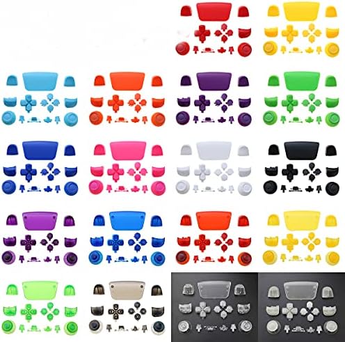 Пълни бутона L1, R1, L2, R2, за да Предизвика Бутона на D-Pad Cover Джойстик за Подмяна на контролера на Sony PS5 (Прозрачен черен)