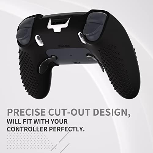 Противоскользящий Силиконов калъф PlayVital 3D с шипове Edition контролера ps5 Edge, Мека Гумена Защитната обвивка за безжичен контролер