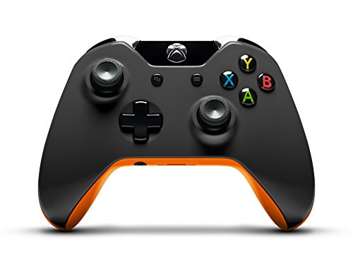 Металлически-Оранжево и Тъмно-сива Метална конзола и контролер Xbox One, боядисани по поръчка