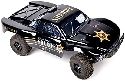 SummitLink Съвместим Потребителски корпус в полицейски стил за подмяна на радиоуправляемого автомобил или камион в мащаб 1/10 (камион