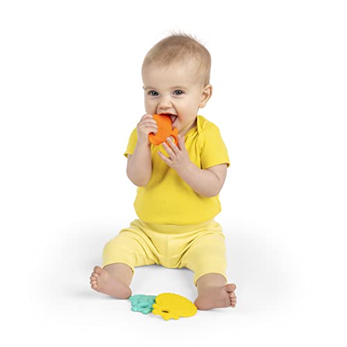 Детска играчка за никнене на млечни зъби Bright Starts Chill & Teethe, изпълнен с вода и не съдържат Бисфенол А, на възраст от 3
