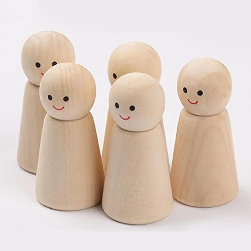 Набор от misppro от 16 кукли с дървени колчета, небоядисана хората, направи си сам