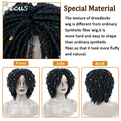 Афро-перука BECUS за черни жени, човешка коса и черни расти, перука за черни жени