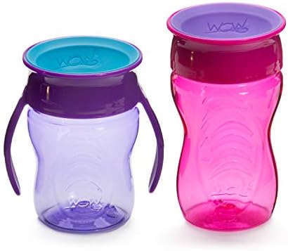 Поильник Wow Cup Stages Детски и Бебешки 360, Син / Зелен, 10 мл / 7 унции, 2 опаковки