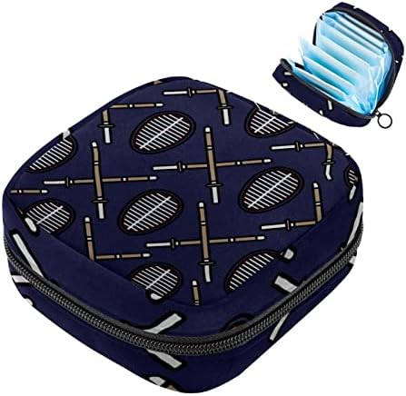 Чанта за съхранение на Хигиенни Кърпички Kendo Japan Navy, Чанта за Менструални Тампони, Втулки за Чорапогащи, Притежателят на Тампон,