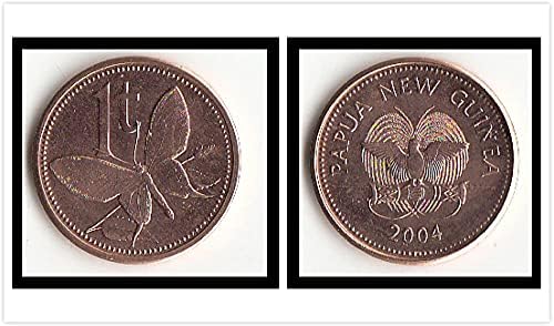 Океания Океания Нова Папуа-Нова Гвинея 1 Играчка монета 2004 година на издаване Колекция от чужди монети Австралия С 5 Точки Монети