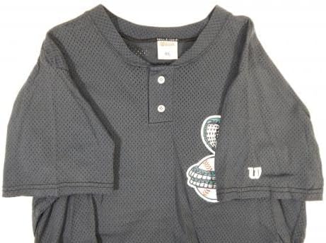 1995-2000 Кисими Кобрас 23 Използван в играта Черна Риза 46 DP16530 - Използваните В играта тениски MLB