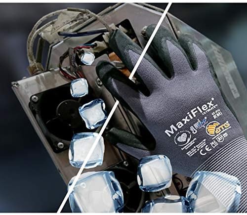 Опаковка от 12 чифта ръкавици MaxiFlex 34-874 с нитриловым микропластом за улавяне на дланта и пръстите - Отлично сцепление и устойчивост