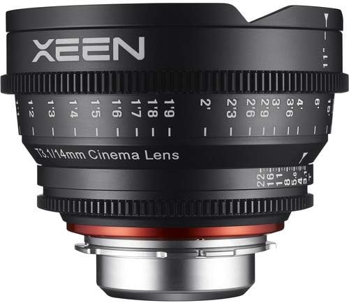 Професионален кинообъектив XEEN by ROKINON 14 Т3.1 за Sony FE Mount + Компактен Вграден микрофон Rode VideoMicro с амортизатором