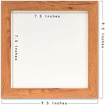 Рамка за бродиране Ebherys отгледа 10х10, 3 бр. в опаковка, за да покажат шевици, гладка и класическа, ерудиран, кафяво, Метални висящи, Статива квадратна форма, без стъкло (