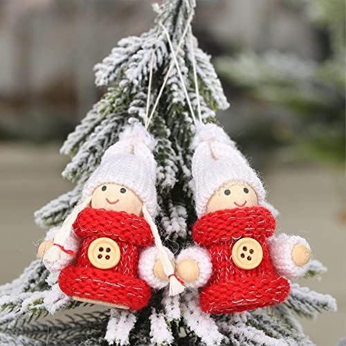 Остроумен Коледен Орнамент във вид на Елф, Безлични Кукла, Коледна Окачване за Коледна украса, Декорация във формата на Елхи, Кристали