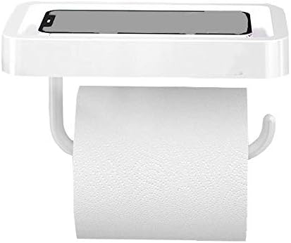 Държач за тоалетна хартия на ролка-Нескользящий Държач за тоалетна хартия-Държач за хартиени кърпи за ръце с перфорации-Бял водоустойчив
