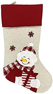 Коледни чорапи - 18,5 инча, Коледни Чорапи, Подаръчен пакет, Окачени Чорапи с 3D Анимационни Модел, Украса, Сладък Подарък пакет