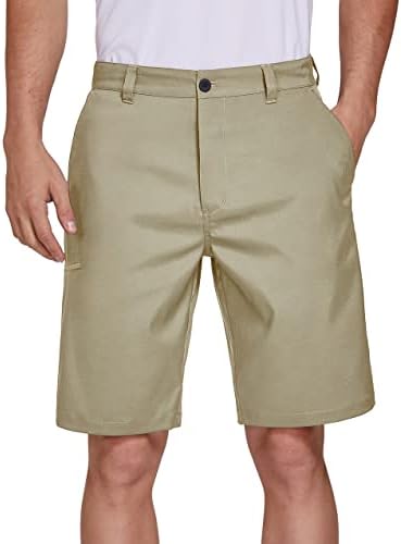 Мъжки къси панталони PULI за голф Hybrid Dress, Ежедневни Панталони-Чино, Стрейчевые, с Плоска предна част, Леки, бързо съхнещи,