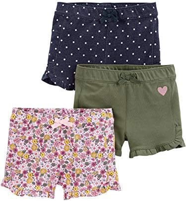Просто радост от Carter's Toddlers и Плетени шорти за малки момичета, опаковки от 3