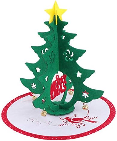 Abaodam Войлочный Маса за Коледно Украса за Коледната елха Филцови Мини Коледно дърво, използвана за празнуване на Коледа