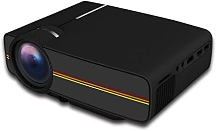 Актуализиран мини проектор 1080P 1800 Лумена, преносим LCD led проектор за домашно кино, съвместим с USB, 3D проектор (Цвят: бял,