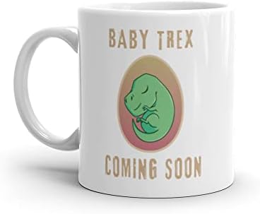 Чаша За обяви за раждане на детето | Скоро ще се появи Чаша За бебето тираннозавра