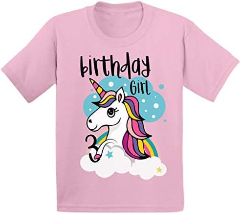 Тениска за 3-тия Рожден Ден За Момчета и Момичета От 3 До 4 години - Подаръци За Децата на 3 години - Динозавър Еднорог Принцеса