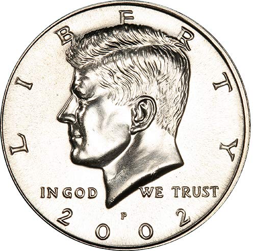 2002, P & D BU Кенеди Избор в Полдоллара, Без да се позовават на Монетния двор на САЩ Комплект от 2 монети