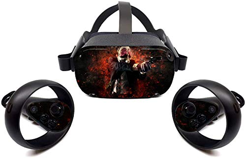 Стикер върху кожата слушалки Oculus Quest VR money heist фолио, Винил Стикер за слушалки и контролер от ok anh yeu