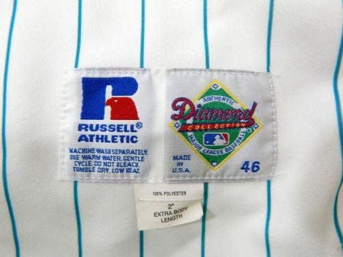 1993-02 Флорида Марлинз №37, Издаден на играта, бели плетени жилетки С номера 46, Използвани за 5 мача Тениски MLB