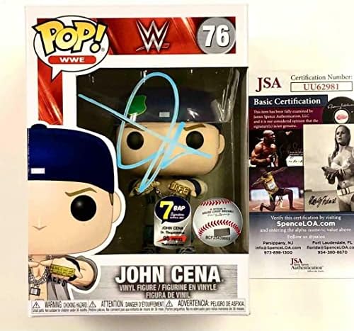John Cena autograph 7BAP Signature Series с подпис Funko Pop 95 Парчета JSA COA - Фигурки за реслинга