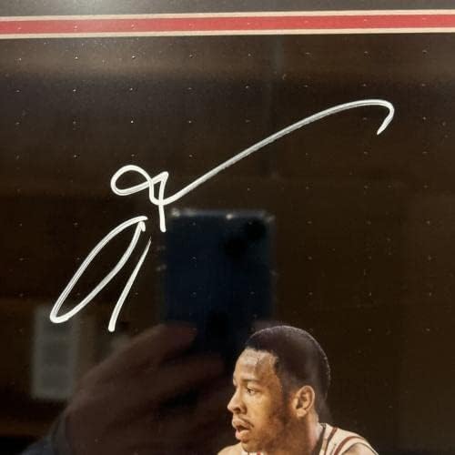 Алън Айвърсън с автограф подписа снимка на 76-ърс 16x20 в рамката на PSA / ДНК - Снимки на НБА с автограф