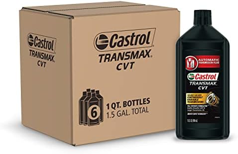 Трансмиссионная течност Castrol - 15B652-6PK Transmax ATF Black CVT - 1 литър (опаковка от 6 броя)