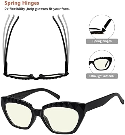 Eyekepper 5-pack Очила За четене, Блокиране на Синя Светлина, Дамски Стилни Ридеры