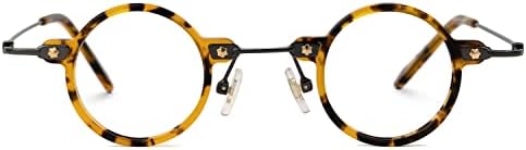 Кръгли очила за четене Zeelool Readers в Ретро стил за Мъже и Жени със Стандартен Антирефлексно покритие Burgess ZJGX308401-R