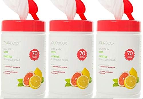 Салфетки с цитрусов аромат CPAP 210 - 3 опаковки на екологично чисти Cleanzex, памук