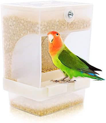 А за птици RYPET No-Каша - Вградена автоматична ясла Parrot за малки и средни птици