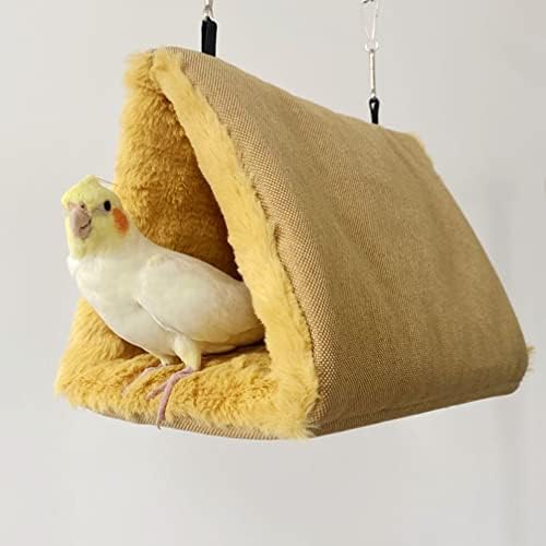 Bird ' s Nest ПАТКО Окачен Хамак Зимата на Топло Навес, Барака Клетка Fluffy Плюшено Папагал Убежище Двойно Легло Щастливо Snuggling