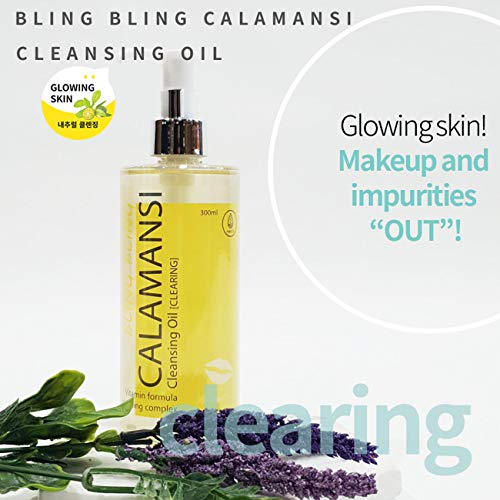 MED B Bling-Почистващо Масло Bling с Витамин С За отстраняване на грима от лицето, За цялата кожа, 10,1 течни унции