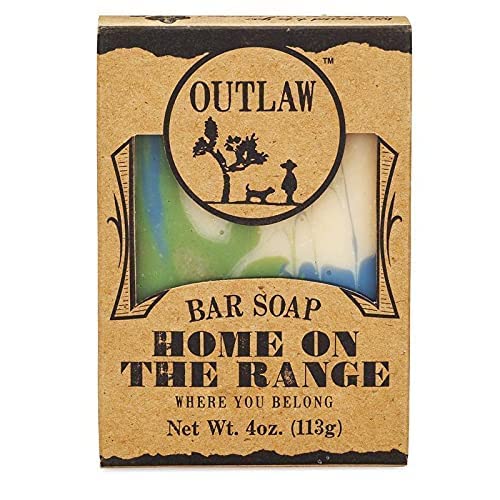 Подаръчен комплект от естествен сапун Outlaw Soaps Try 3 ръчна изработка - 3 барове собственоръчно сапун в лененото торбата - Lust