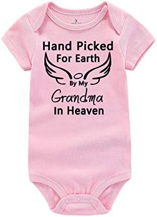 Детски гащеризон AMMENGBEI за новородено, ръчно Подбран за Земята Ми баба и дядо в Рая, Летен, Зимен Боди