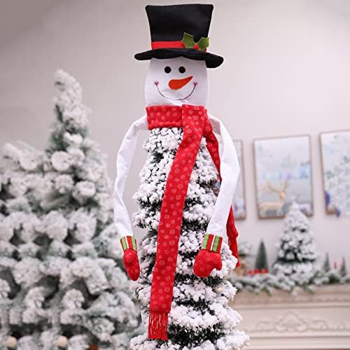Многоцветен Новост Полиестер Снежен човек Коледно Дърво в цилиндър с Патрон Шал Шушу 1.57Събитие Гривни 100 на Брой